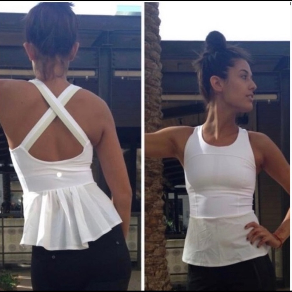 RARE! Lululemon Peplum tank, NWT size 4